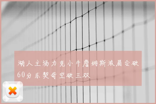 湖人主场力克小牛詹姆斯浓眉合砍60分东契奇空砍三双